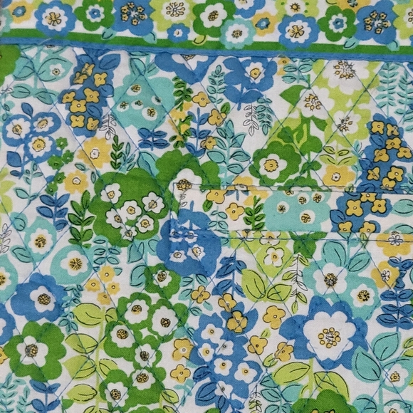 Vera Bradley slim Tote English Meadow double handle quilted retired - Picture 15 of 15